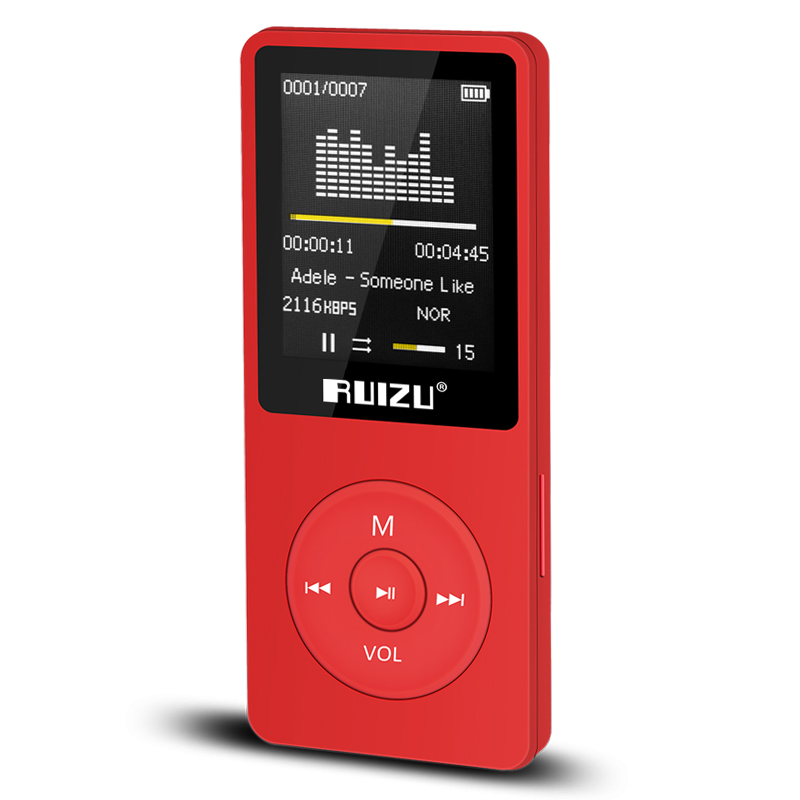 锐族（RUIZU）X02 4G 黑色 运动MP3/MP4音乐播放器迷你学生随身听便携式电子书英语听力插卡录音笔