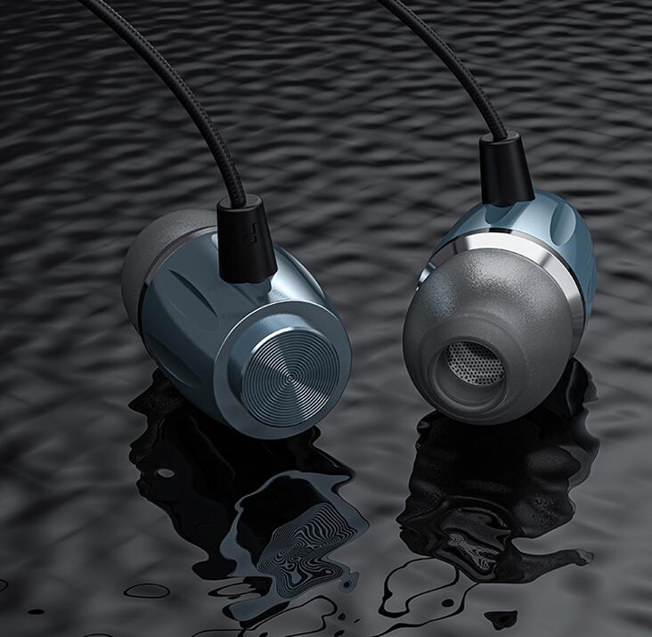 锐族 RuiZu F08 有线耳机3.5mm标准游戏入耳式金属铝合金重低音中高频振膜